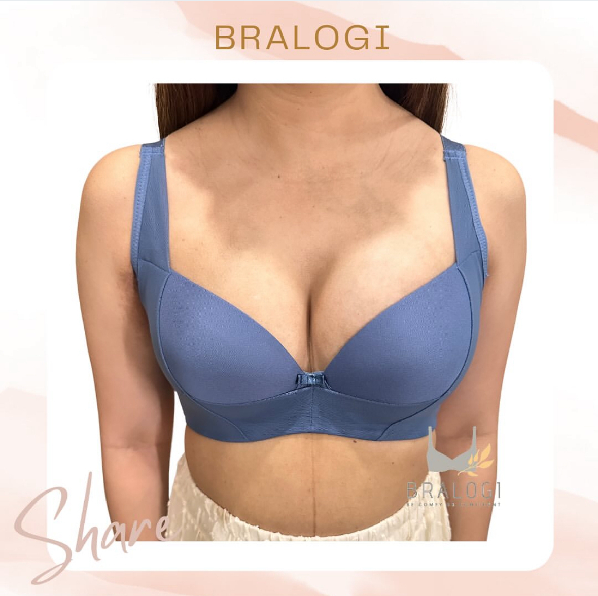 3938 月牙網紗拉提無痕內衣 B-C罩