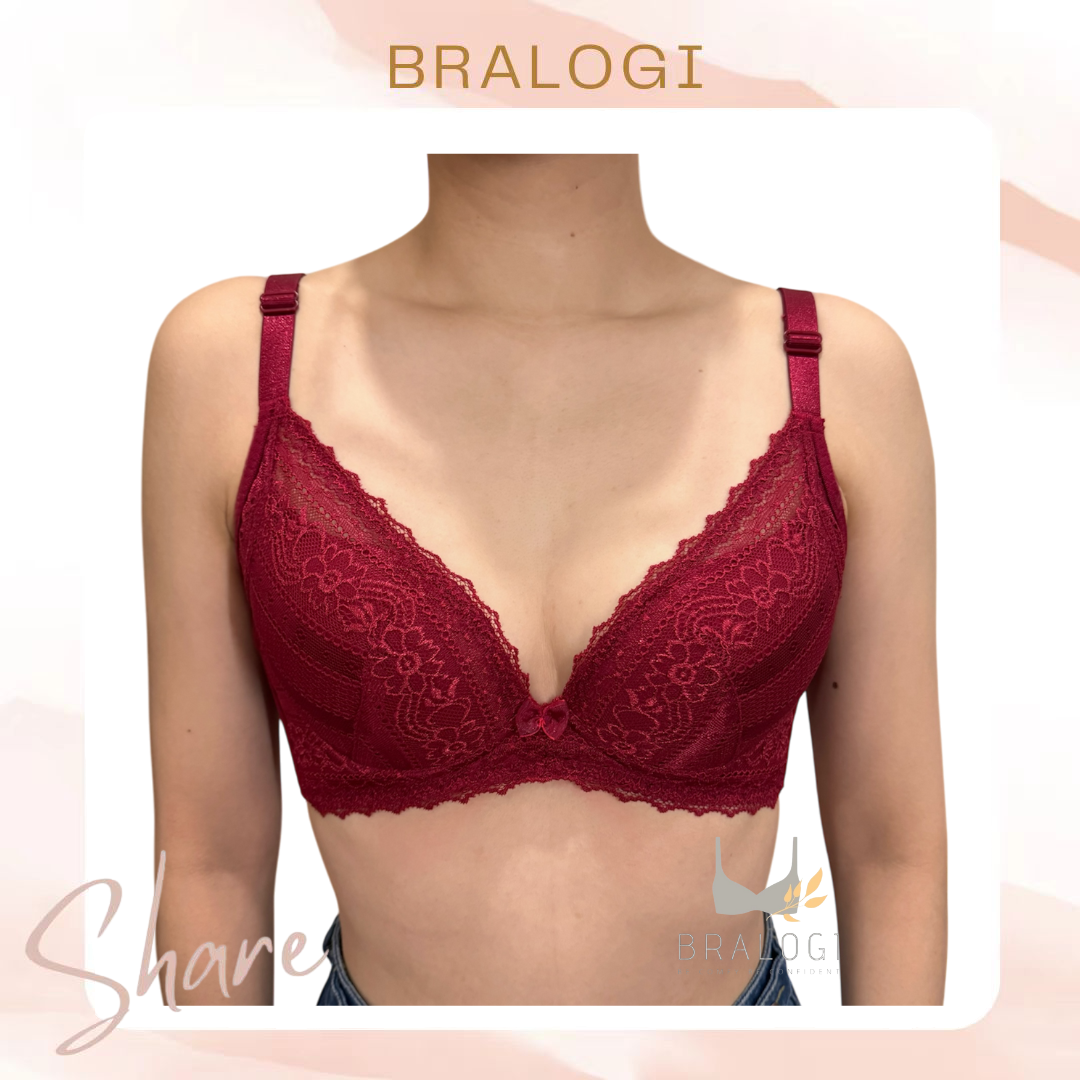 7832 軟鋼圈蕾絲集中包覆內衣 B-C罩