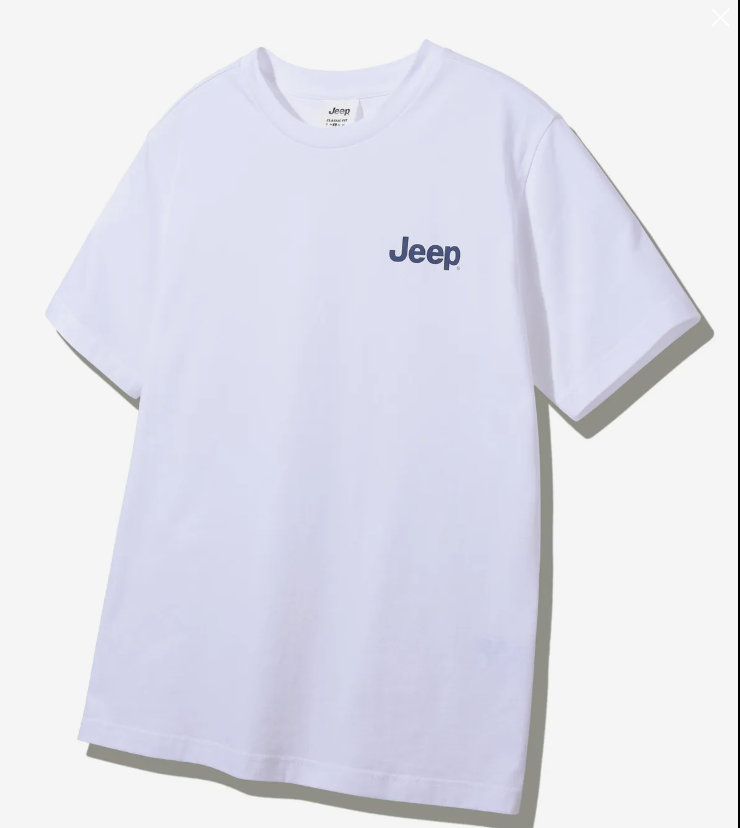 JEEP 吉普  LOGO 短袖T恤   白色   JUL25