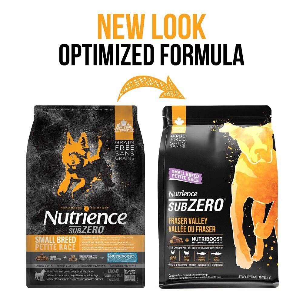 Nutrience SUBZERO Fraser Valley Dog Small Breed Formula 4.5kg (10lbs)