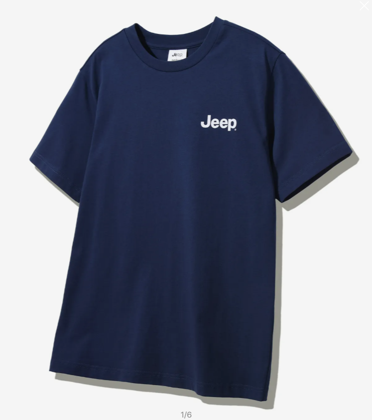 JEEP 吉普   JEEP LOGO   短袖T恤  深藍色   JUL25