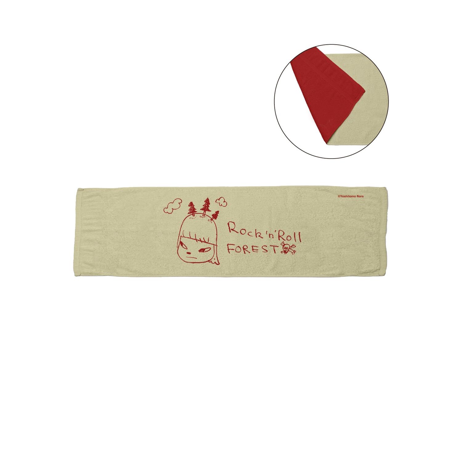 奈良美智 World changes by ROCK'n ROLL 毛巾 Yoshitomo Nara