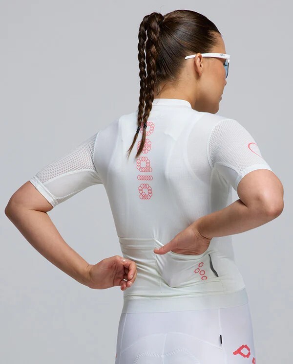 Pedla 女款車衣 Dots LunaAir Jersey /Procelain 瓷白