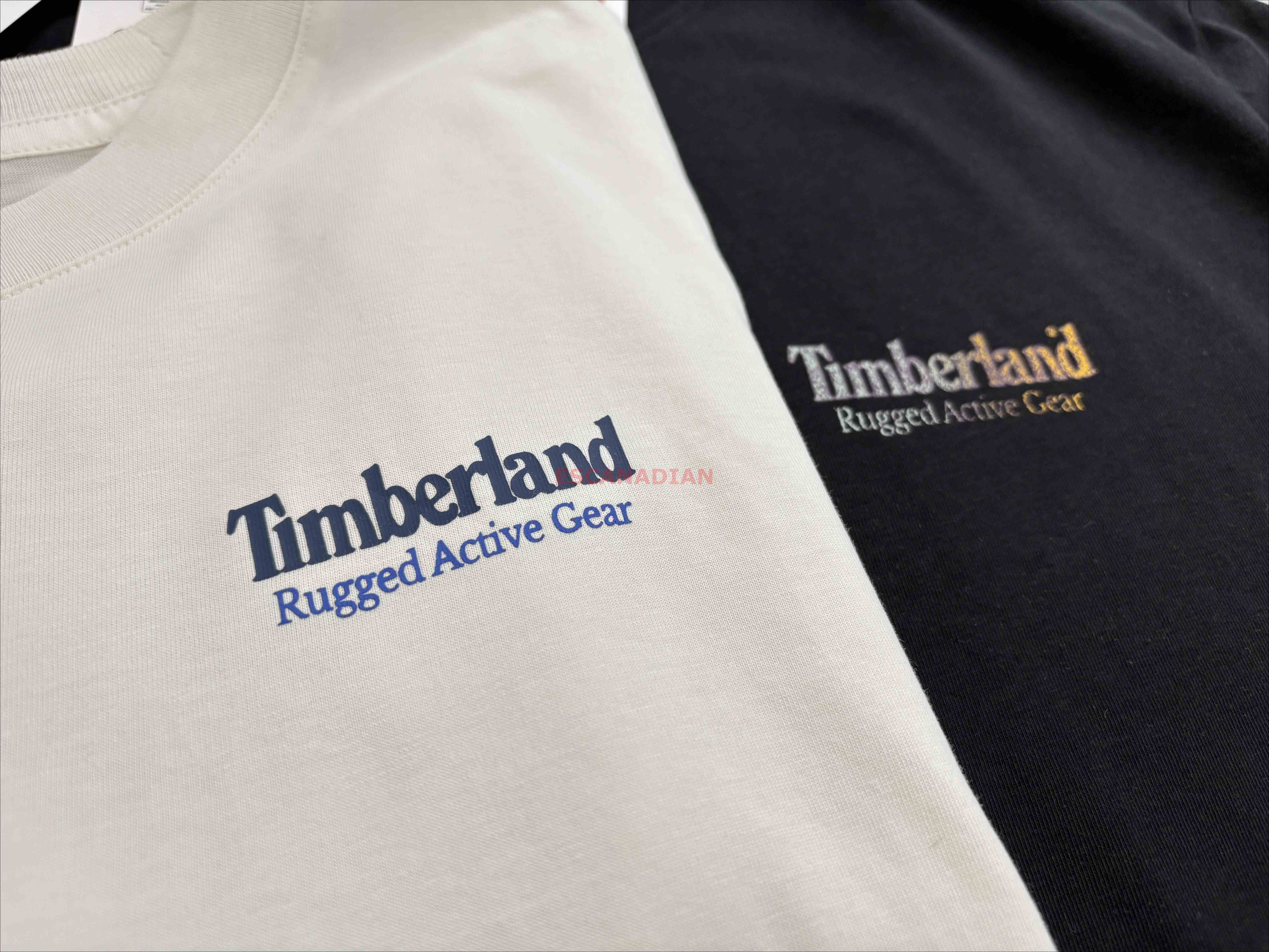 Timberland 大人 正反圖案 短TEE (前小後大)