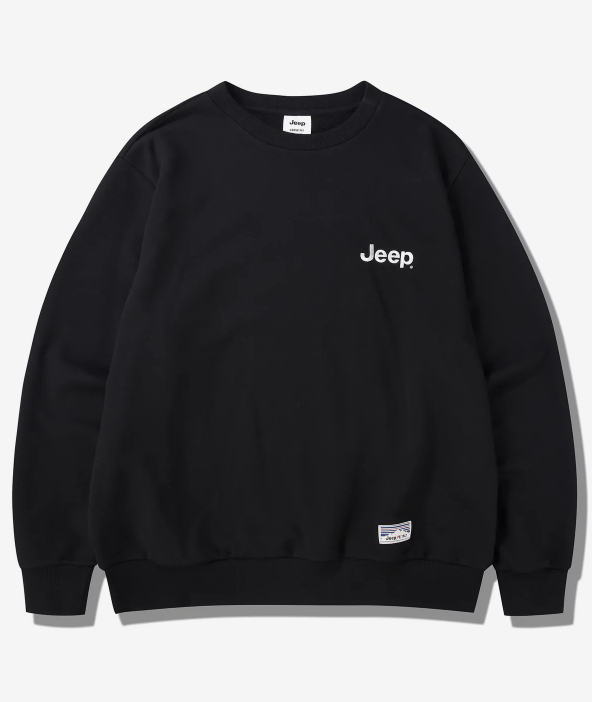 JEEP 吉普   JEEP LOGO 長袖運動上衣   黑色    JUL25