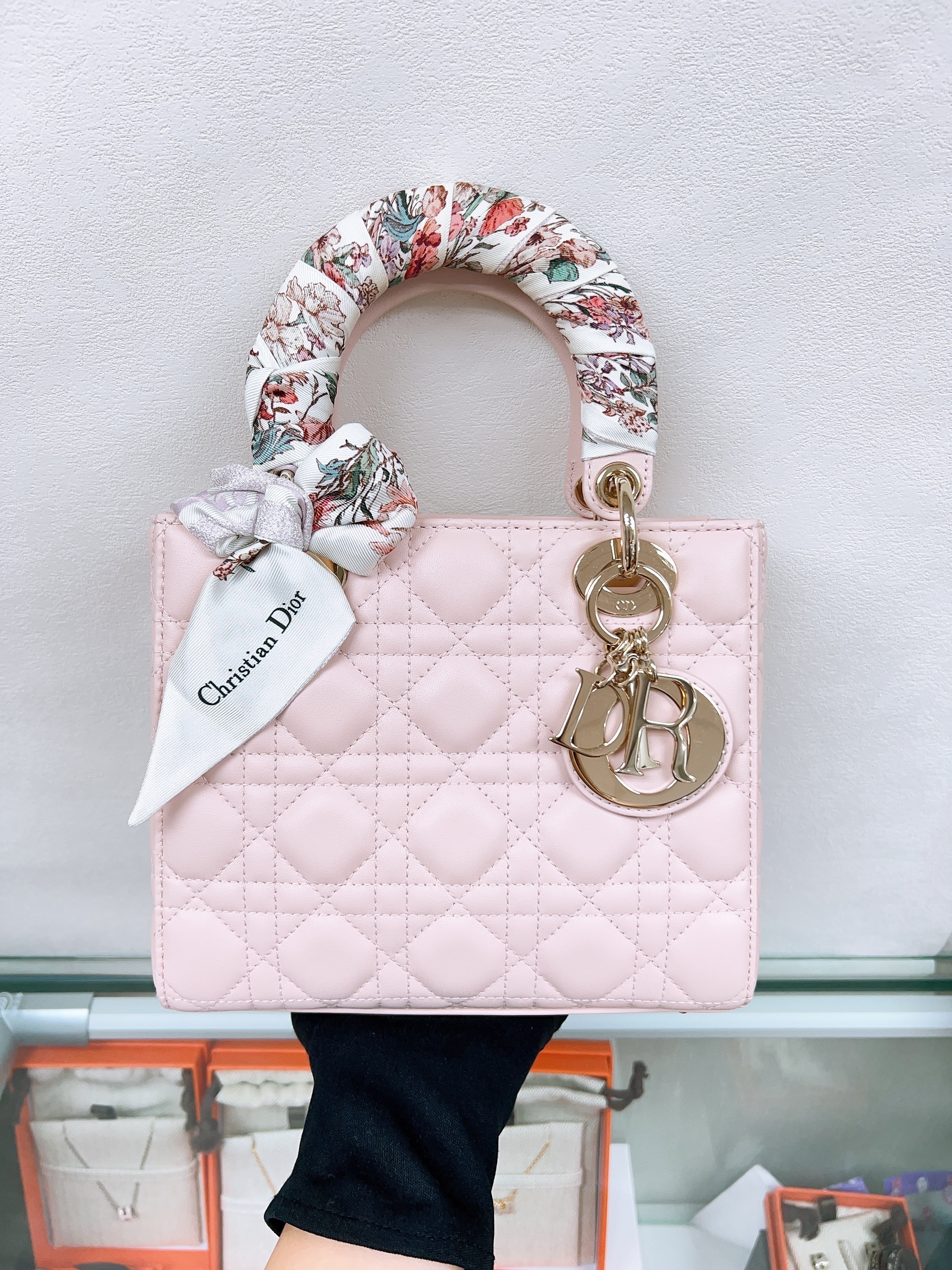 Dior lady dior small pink