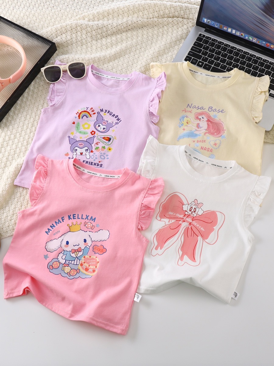 兒童san*rio 角色飛飛背心袖薄款Tee -2501424