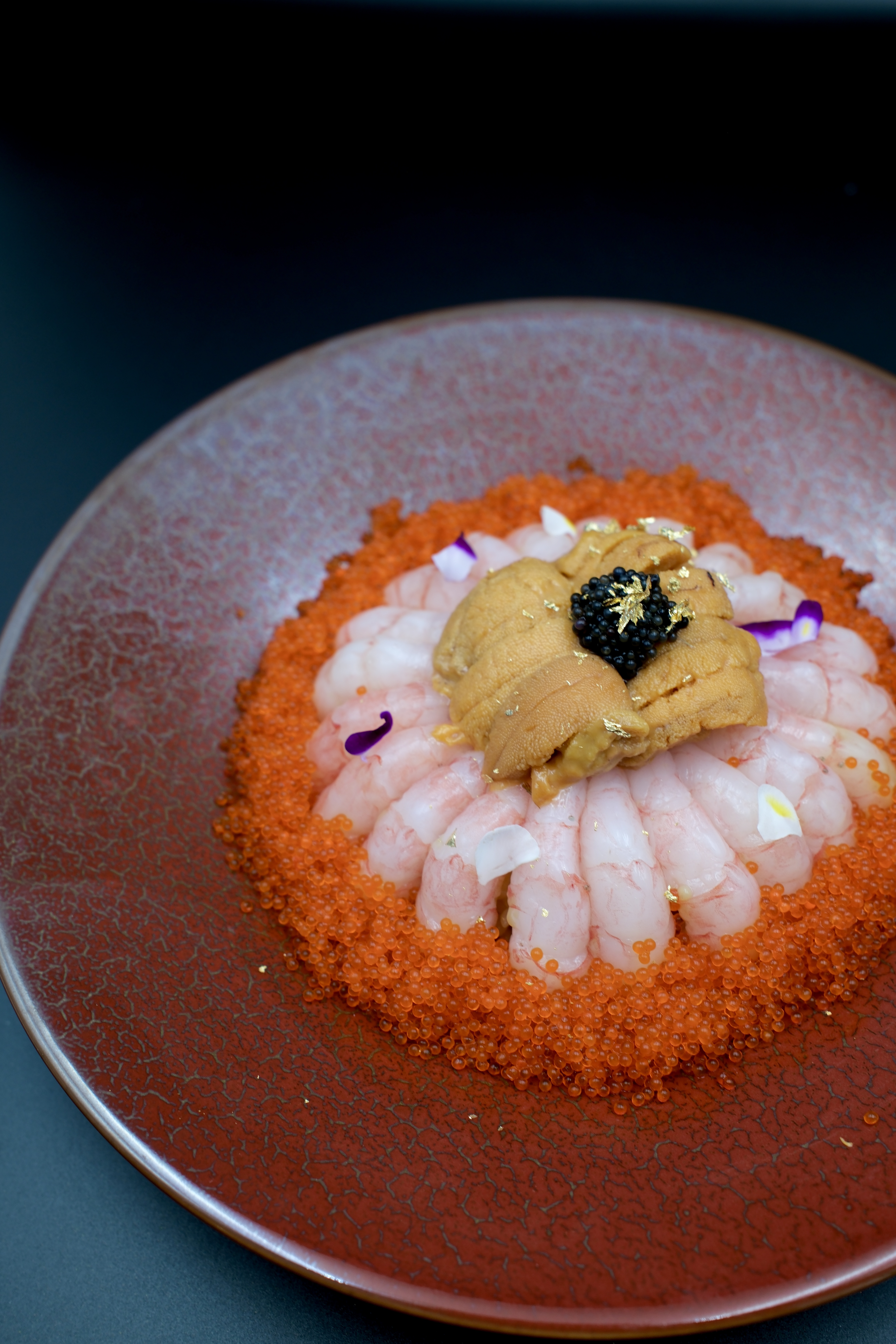 爆多甜蝦海膽蟹籽丼