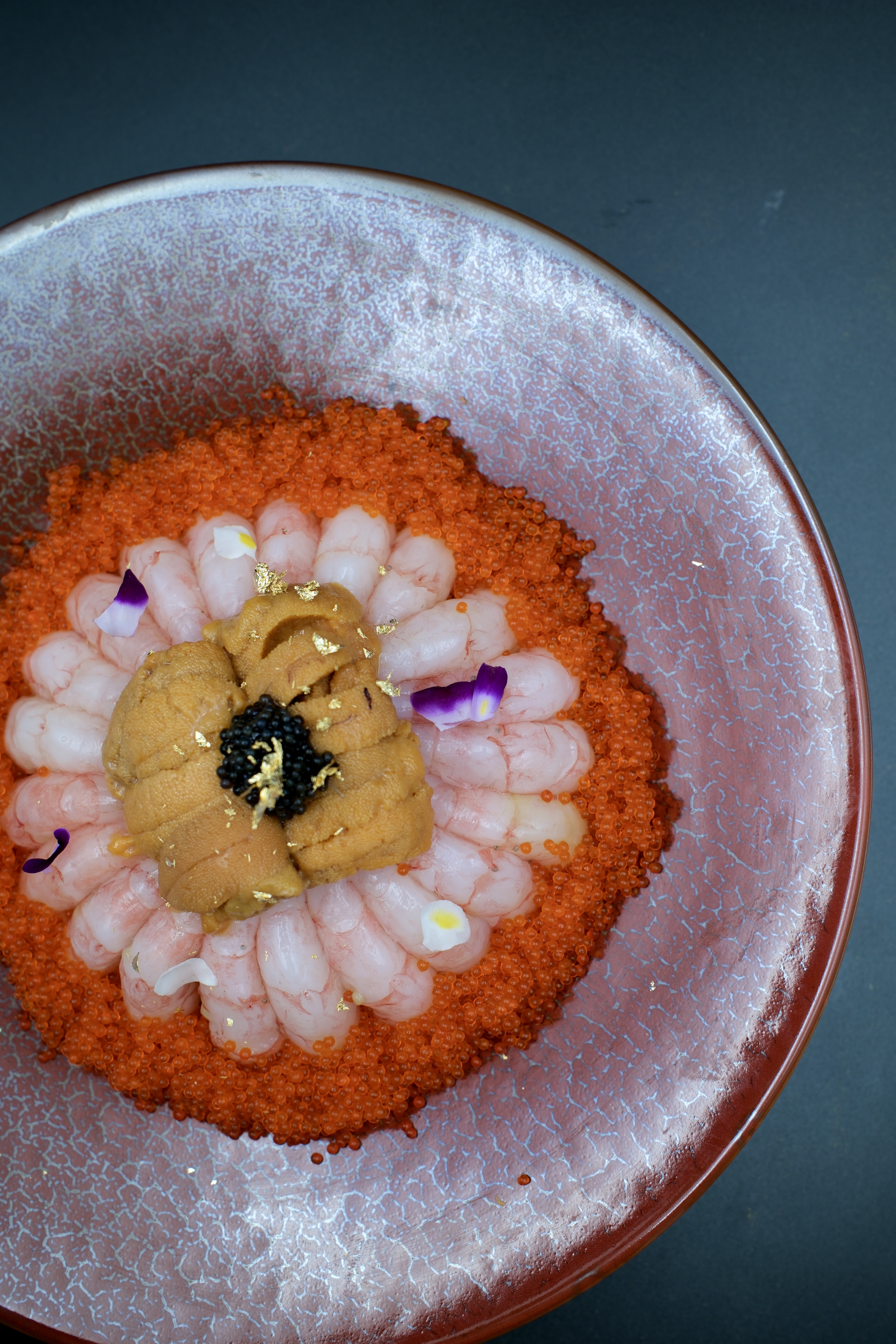 爆多甜蝦海膽蟹籽丼