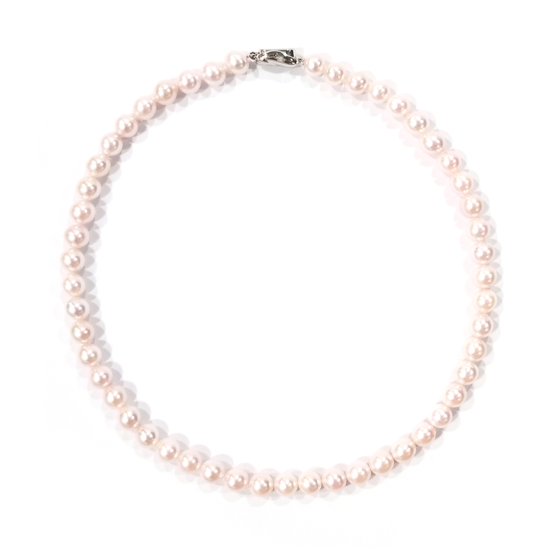 925銀扣Akoya珍珠頸鏈