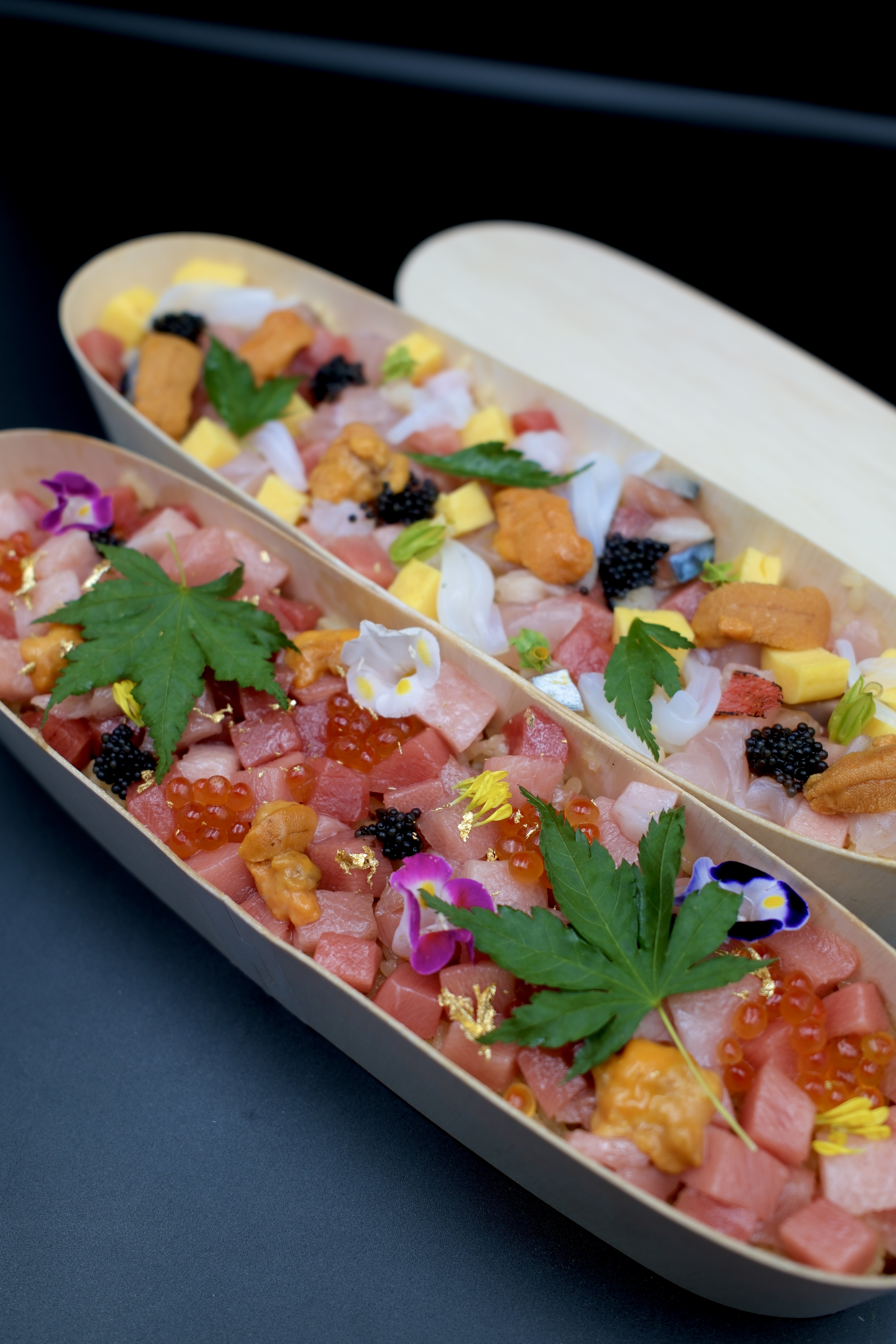 角切拖羅魚子丼