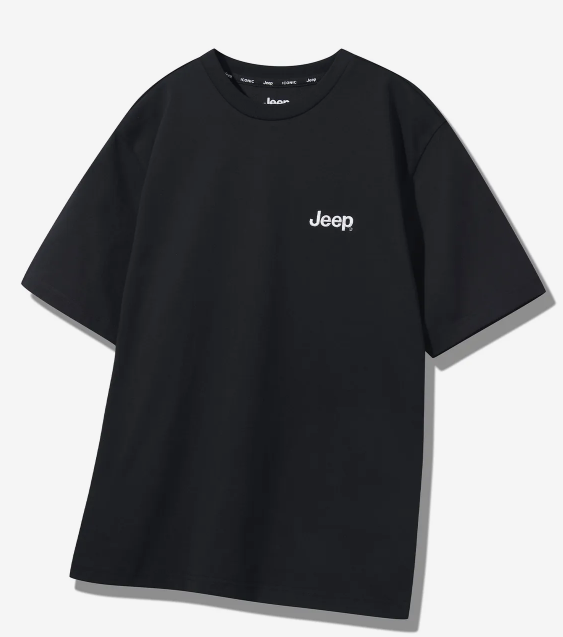 JEEP 吉普  JEEP LOGO 圓領短袖上衣   黑色    JUL25