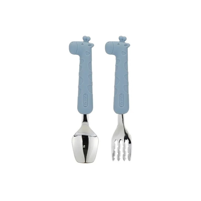 Edison幼兒矽膠叉匙有盒套裝