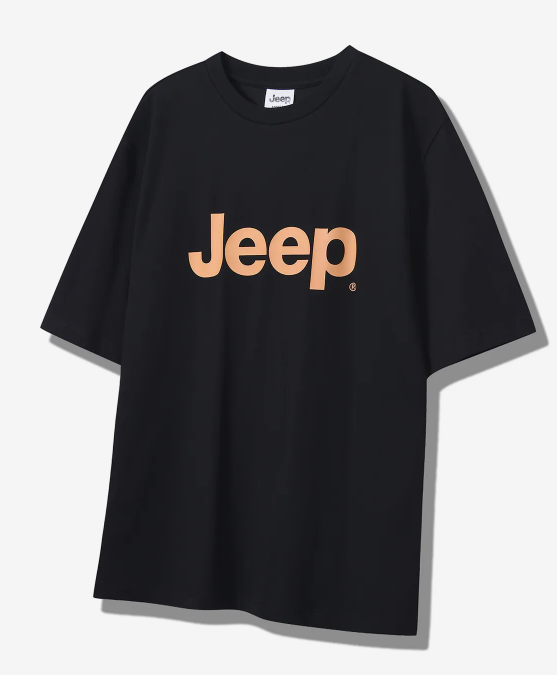 JEEP 吉普  JEEP 大 LOGO  短袖上衣   黑色     JUL25