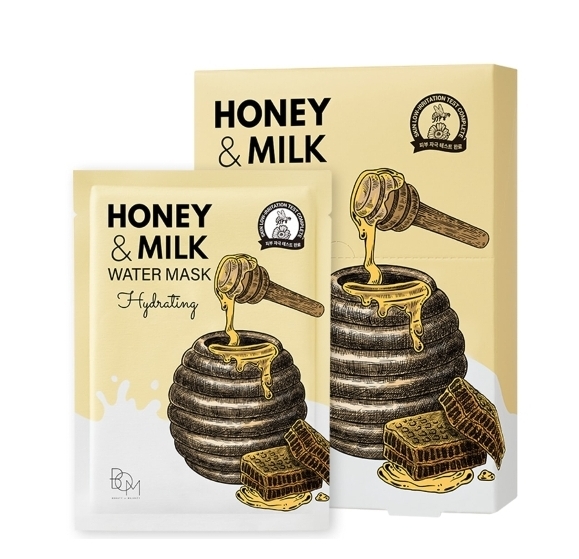 Cd9862   韓國BOM蜂蜜牛奶補水面膜25G*10片