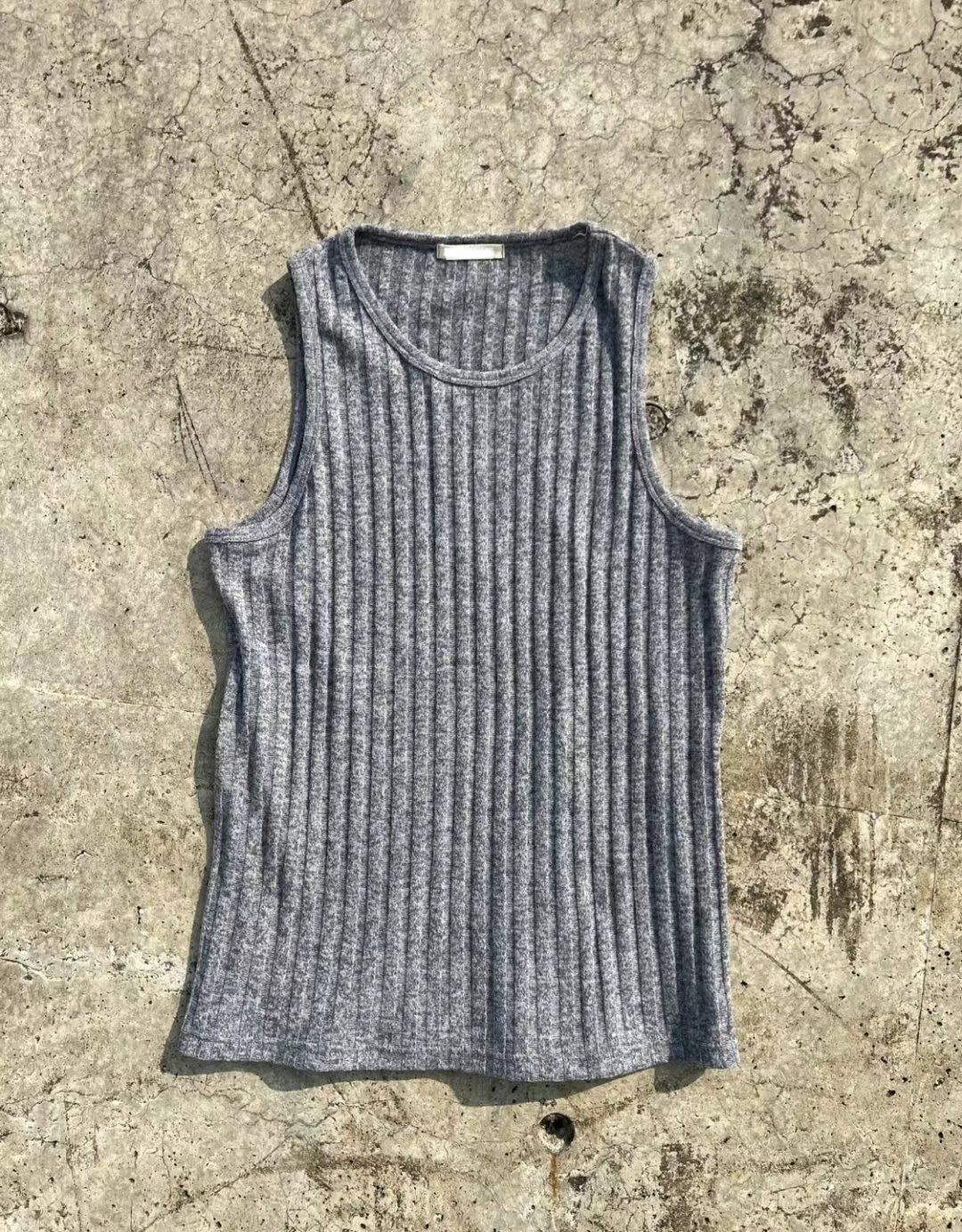 淨色暗直紋背心 V1128