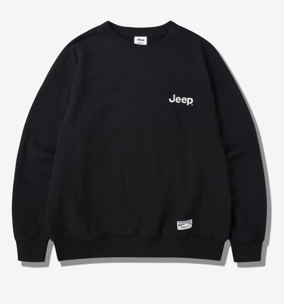 JEEP 吉普  JEEP LOGO 長袖運動上衣   黑色      JUL25