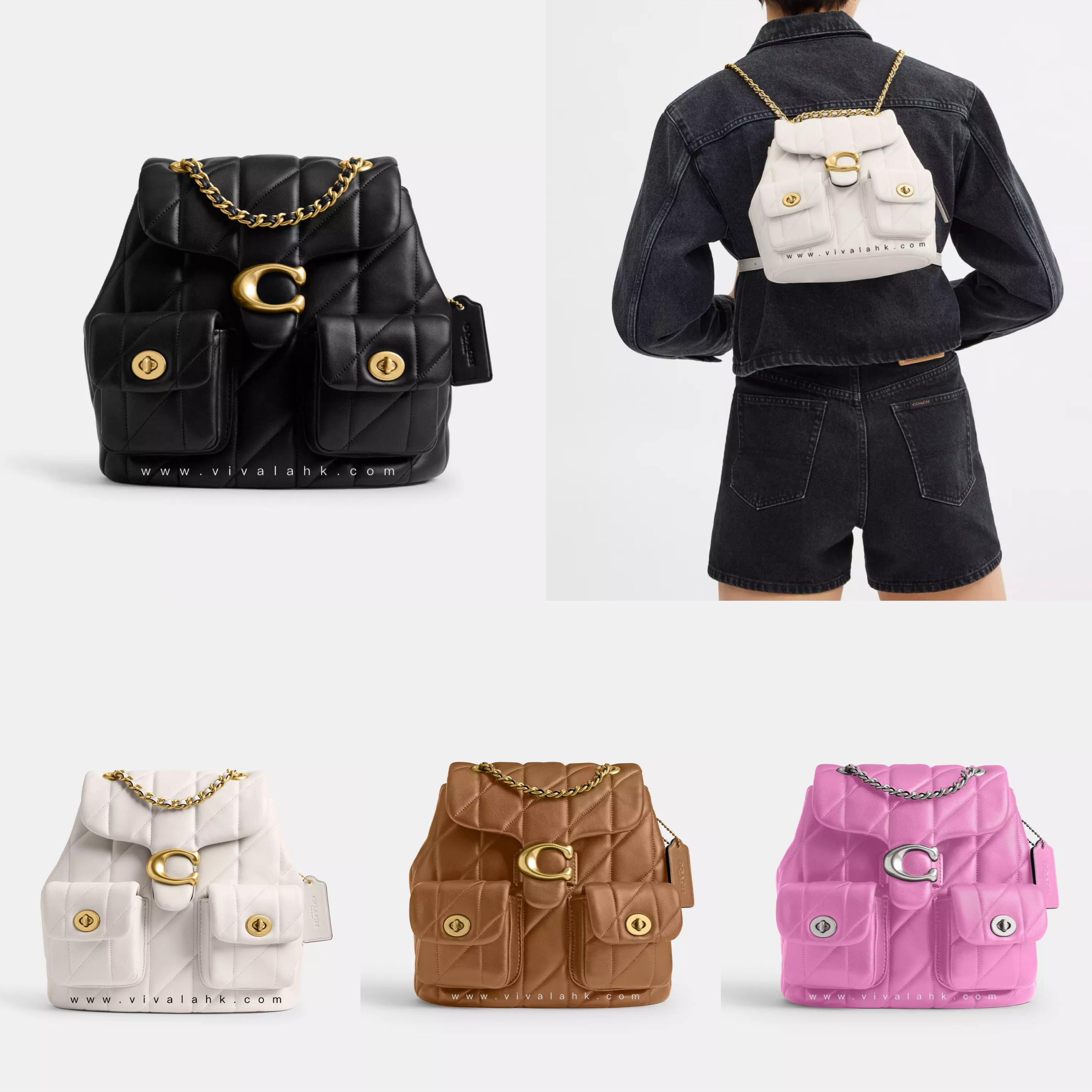 Coach - Tabby 背囊 (繡線牛皮) (CU076)