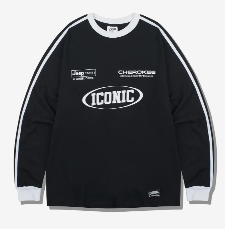 JEEP 吉普   Cherokee Racing Track  長袖上衣  黑色   JUL25