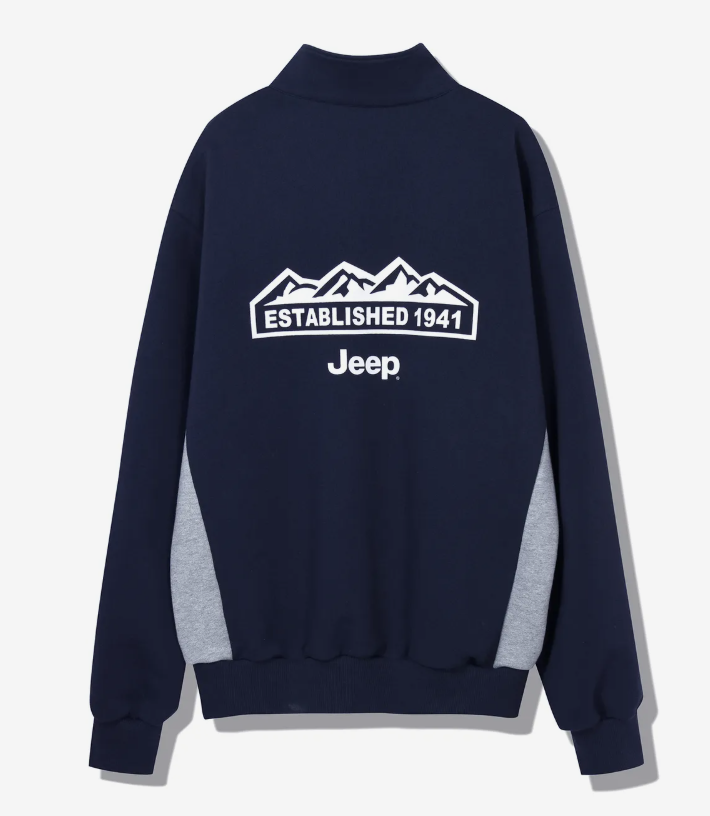 JEEP 吉普   JEEP  深色半拉鍊運動上衣    JUL25