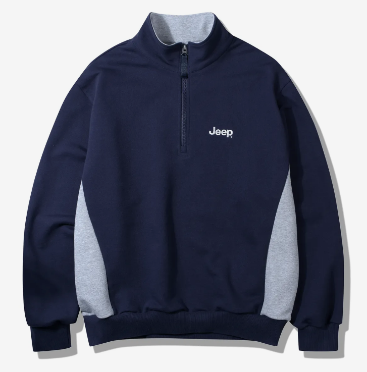 JEEP 吉普   JEEP  深色半拉鍊運動上衣    JUL25