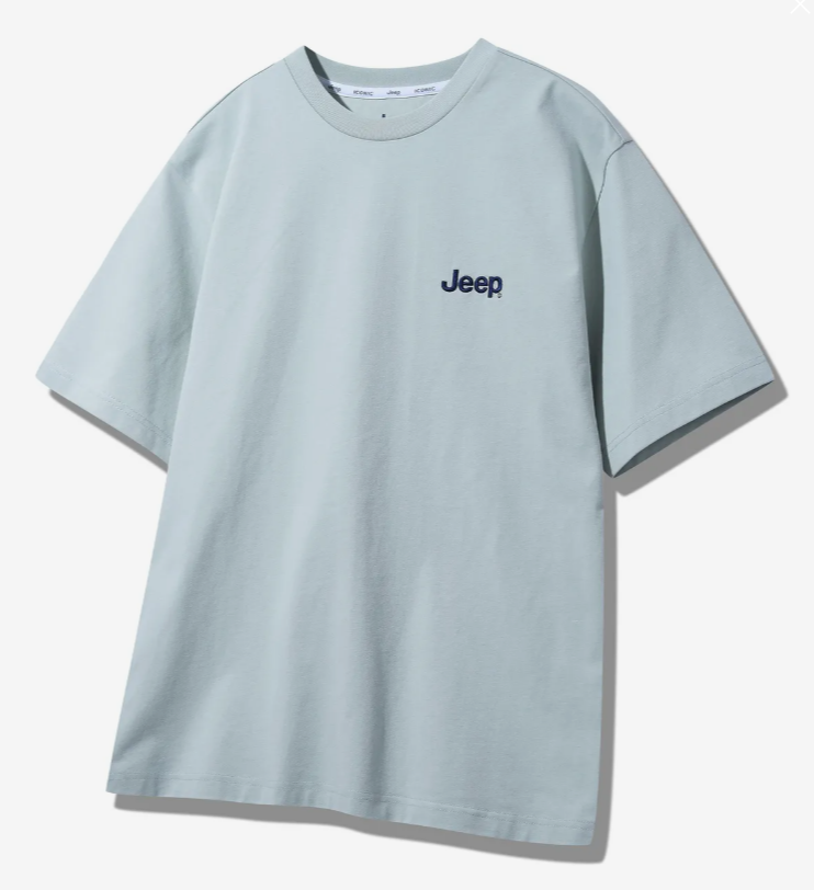 JEEP 吉普  JEEP 背面山形LOGO短袖上衣   JUL25