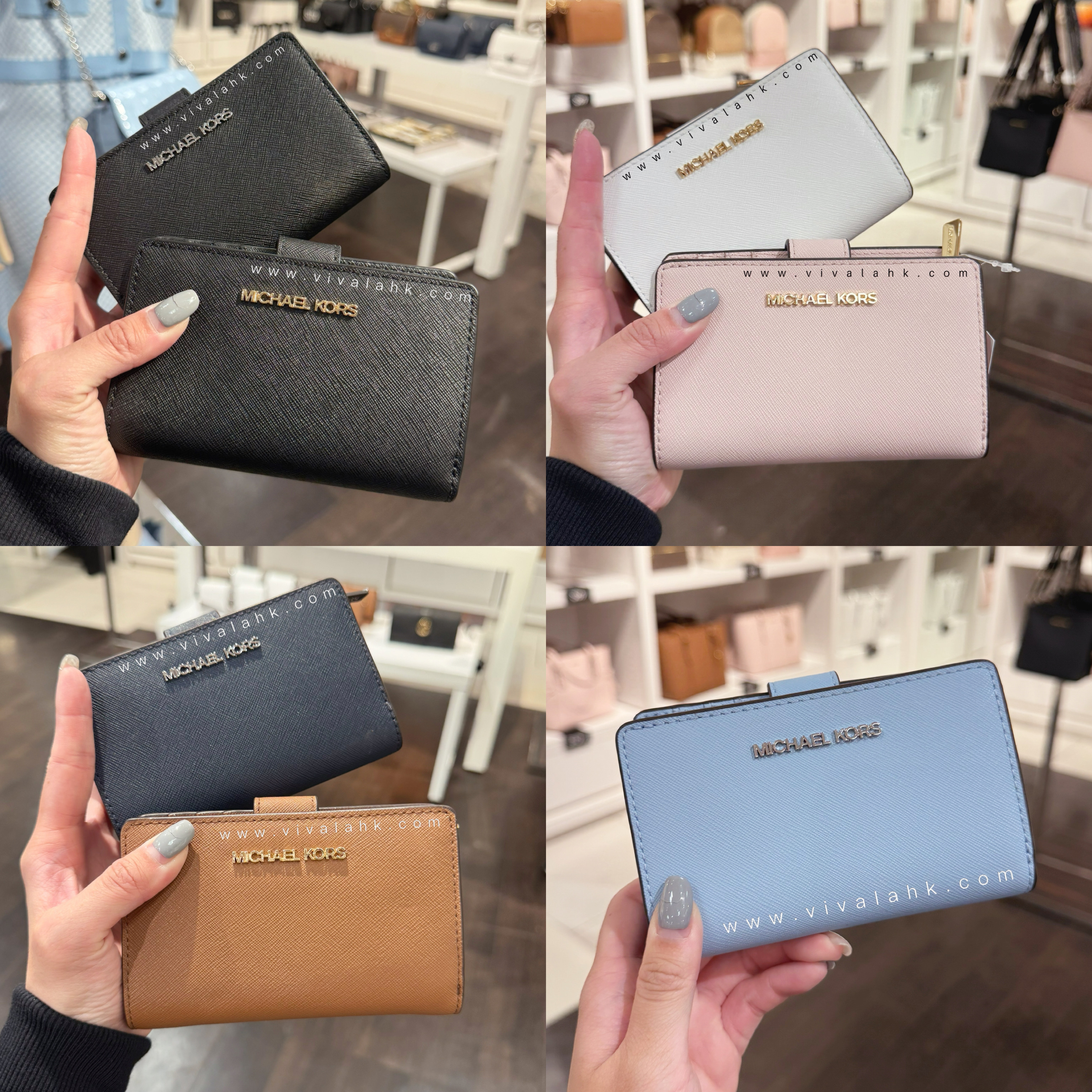 Michael Kors - 中銀包 (十字皮)