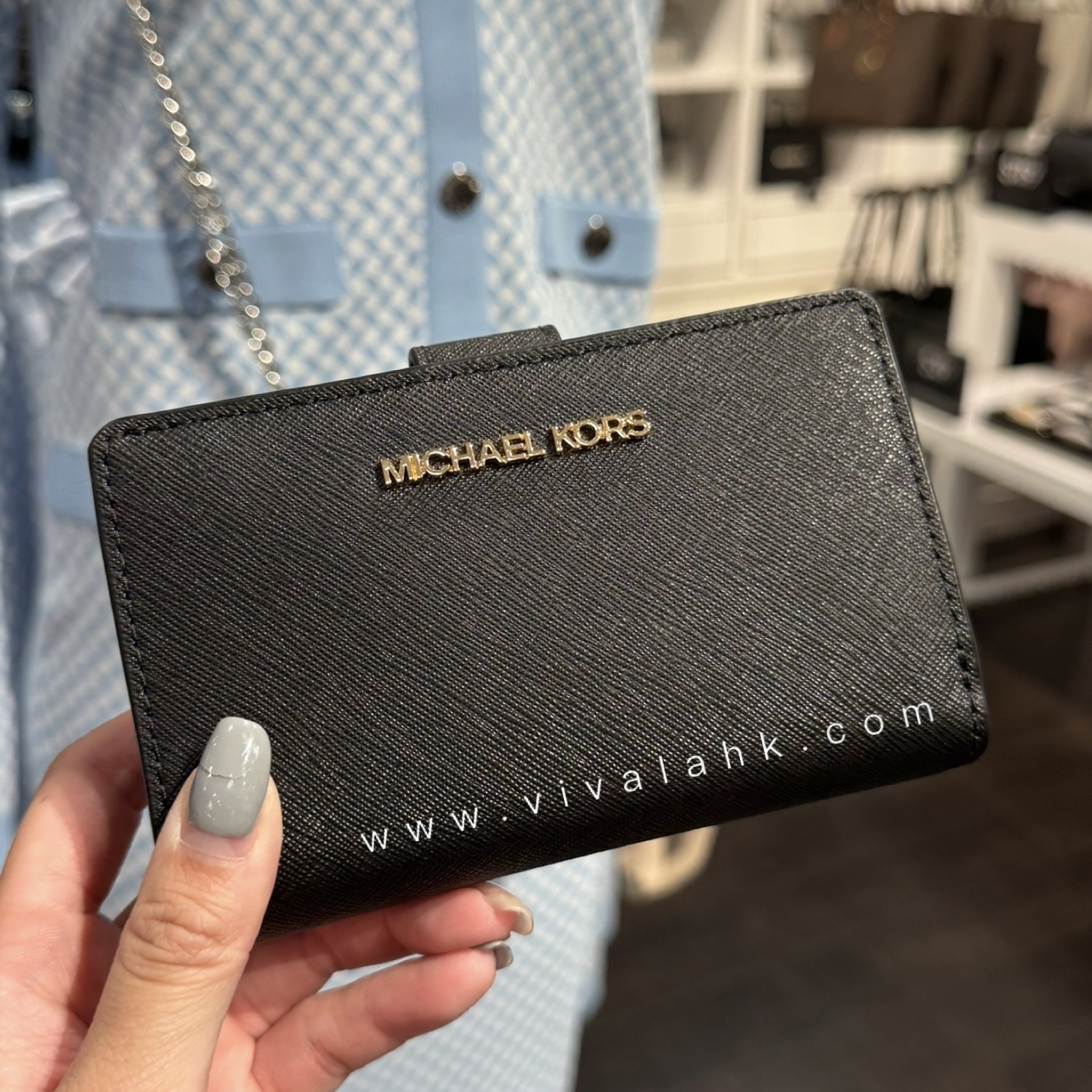 Michael Kors - 中銀包 (十字皮)