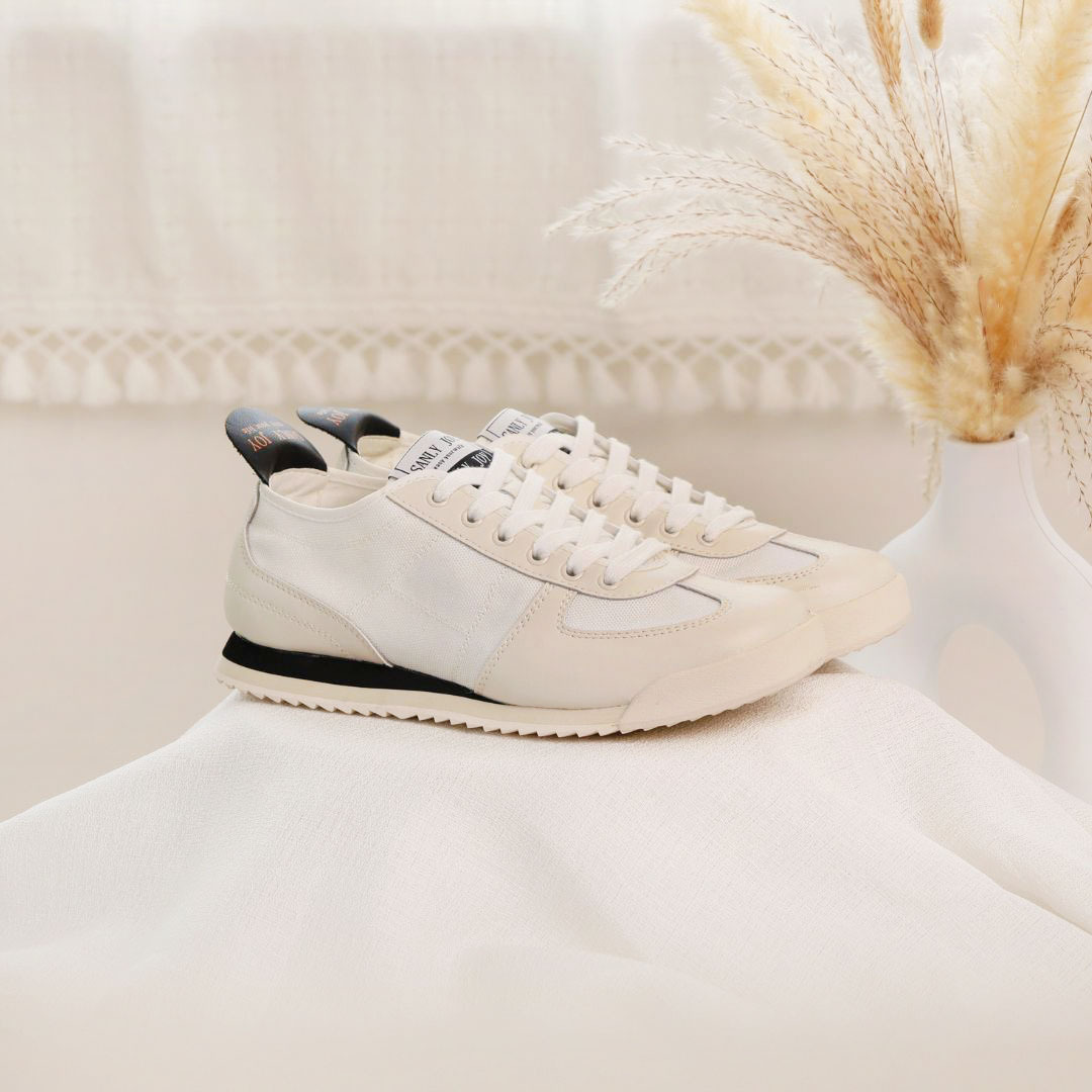 賽琳・運動休閒鞋 奶油白(真皮女鞋/不磨腳/休閒鞋)