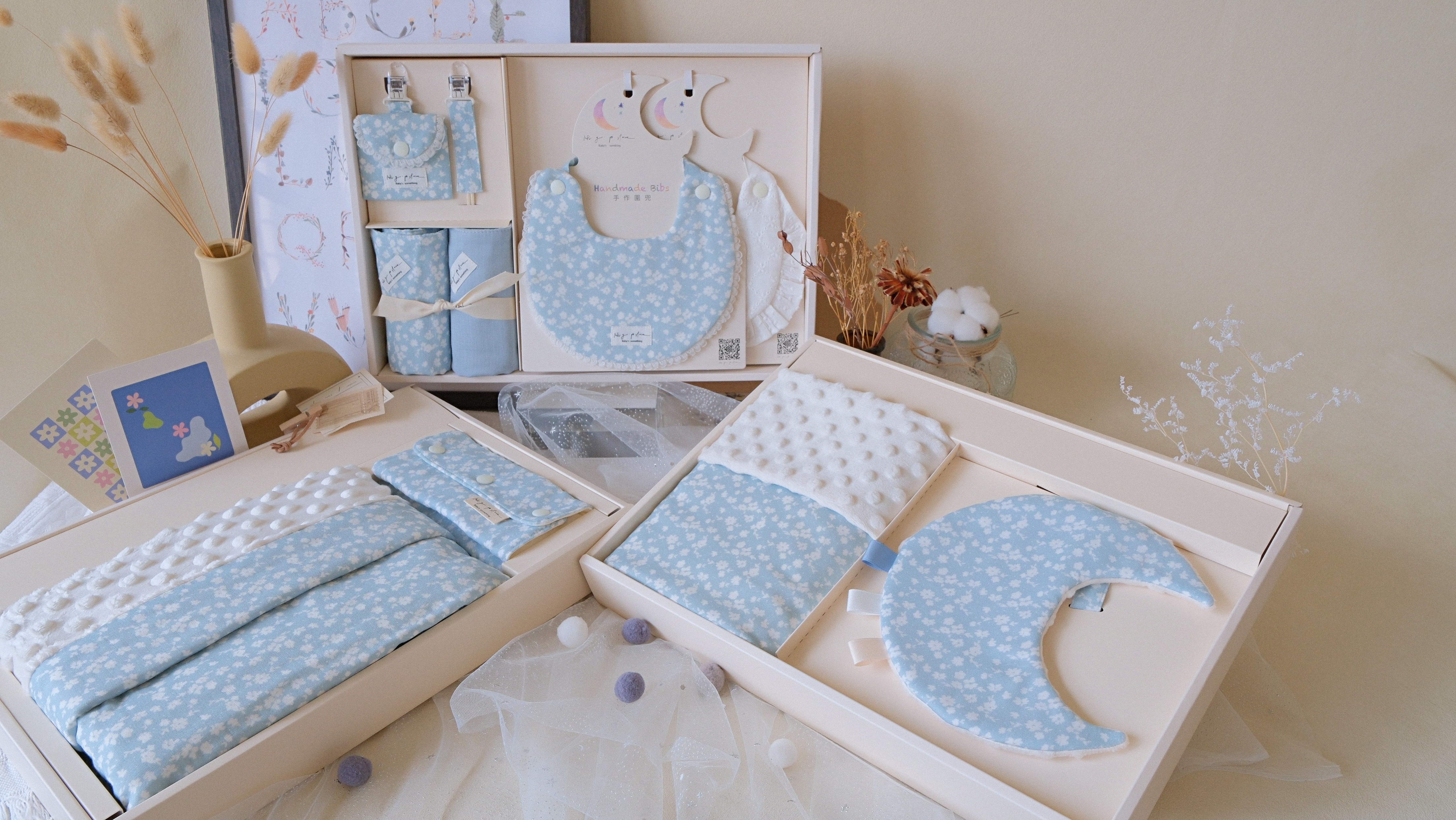 Hi Y.P store-彌月禮盒澎湃組-獨家設計-霧藍霜語