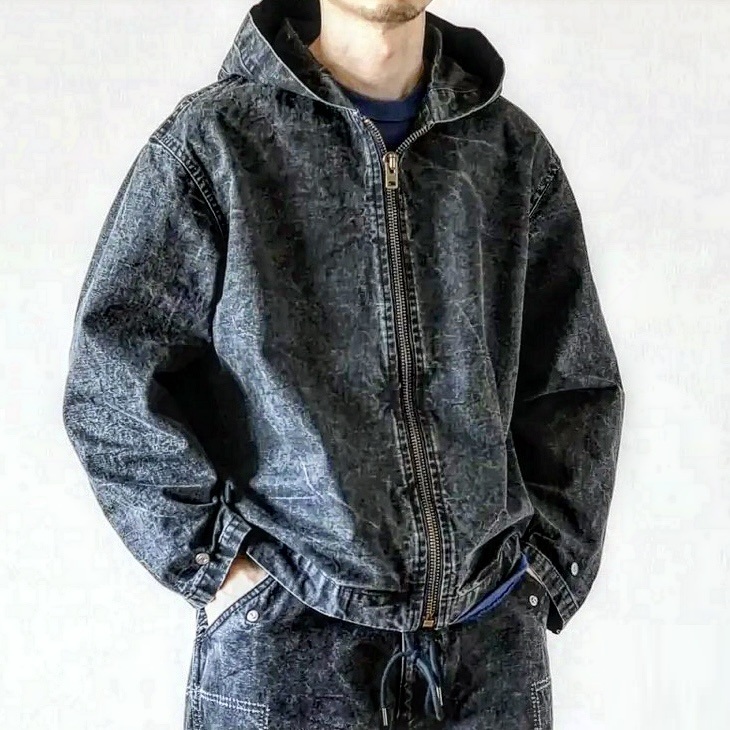 A.PRESSE 2025 S/S VINTAGE US ZIP HOODIE (25AAP-01-54) - PRE ORDER ITEM (預訂中)