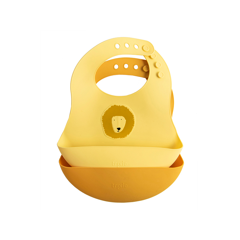 trixie 動物造型矽膠圍兜2入組-陽光獅子