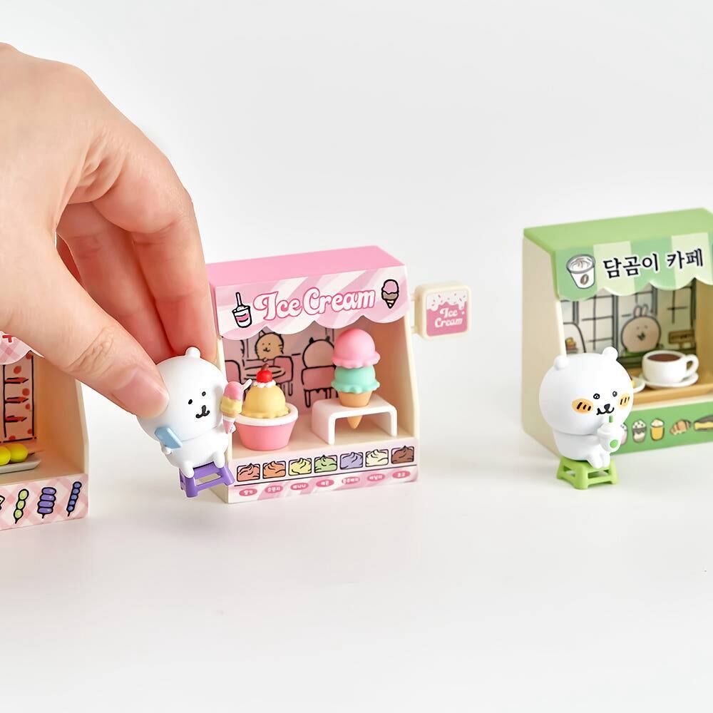 預訂｜韓國限定 白熊 美食商店立體場景模型 盲盒