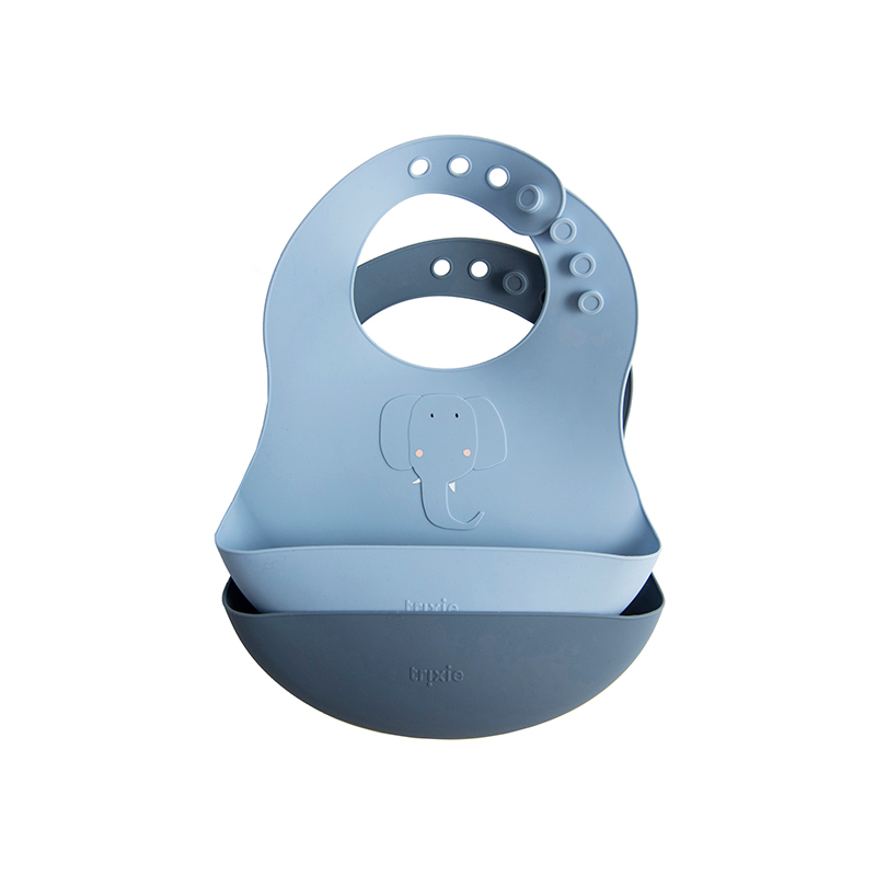 trixie 動物造型矽膠圍兜2入組-逗趣小象