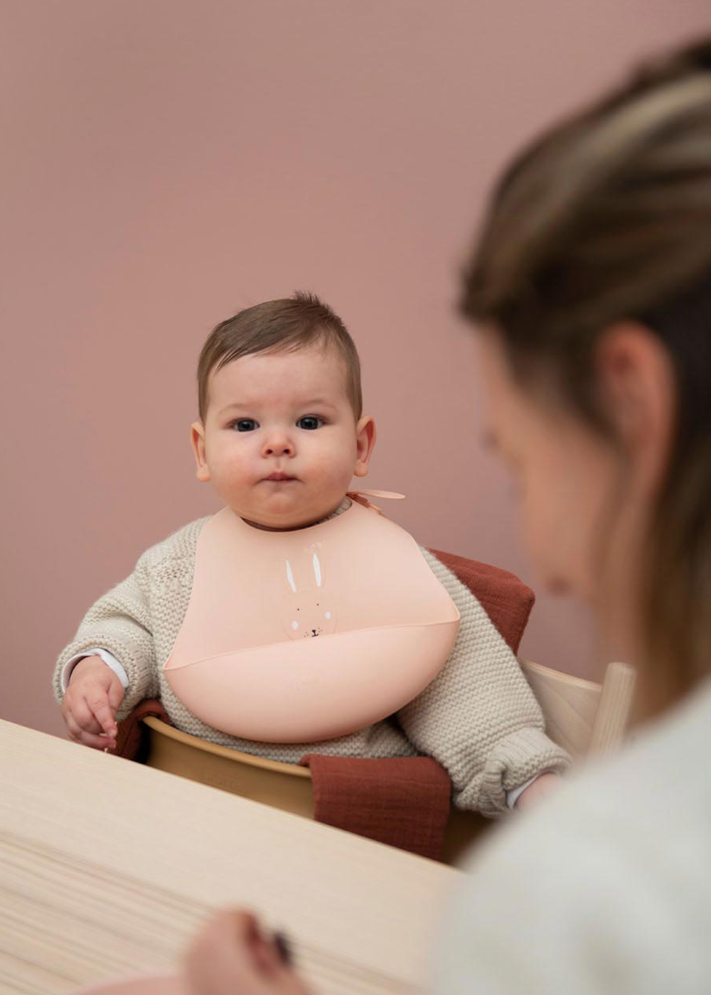 trixie 動物造型矽膠圍兜2入組-乖乖小兔