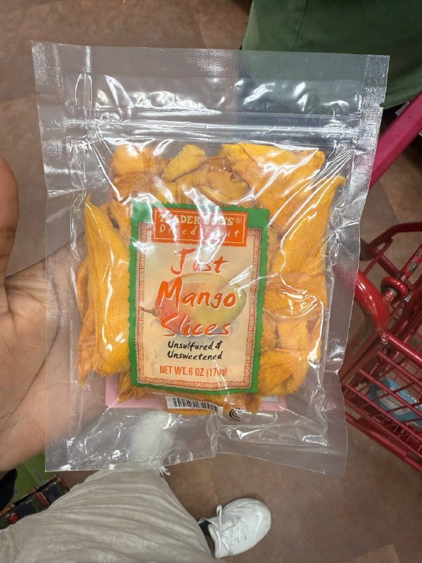 [U] CW TRADER JOE'S 94329 DRIED FRUIT JUST MANGO SLICES, UNSULFURED  & UNSWEETENED, 00943291 (UCW73)