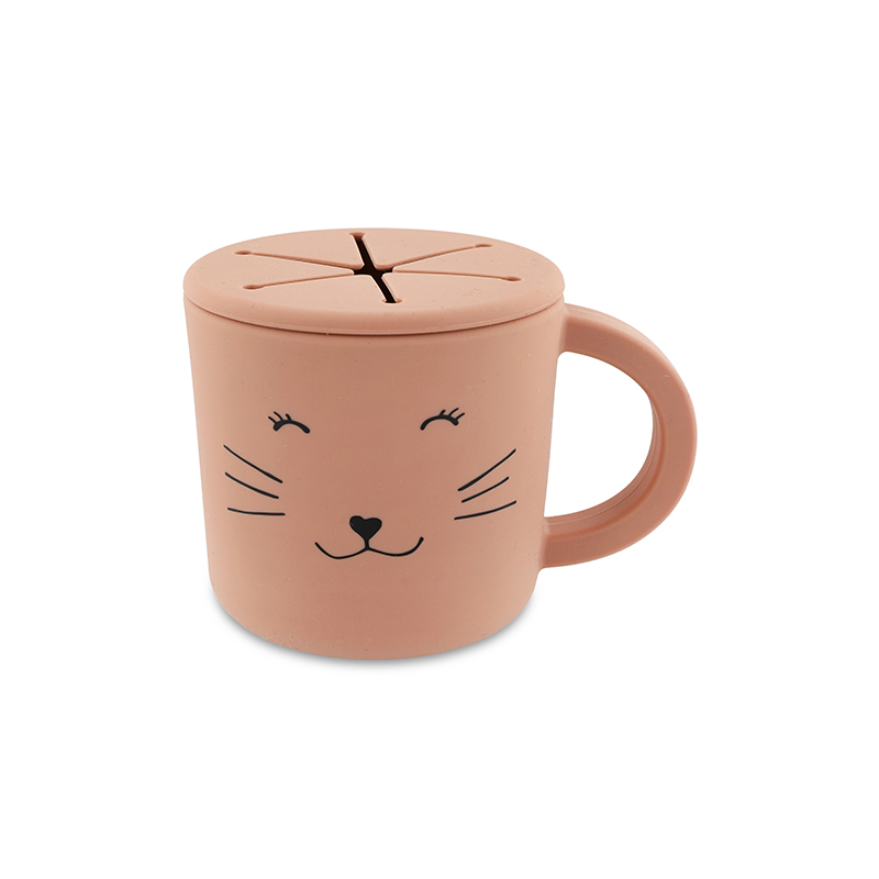 trixie 動物造型矽膠零食杯-甜笑貓咪