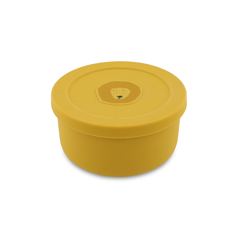 trixie 動物造型矽膠附蓋餐碗-陽光獅子