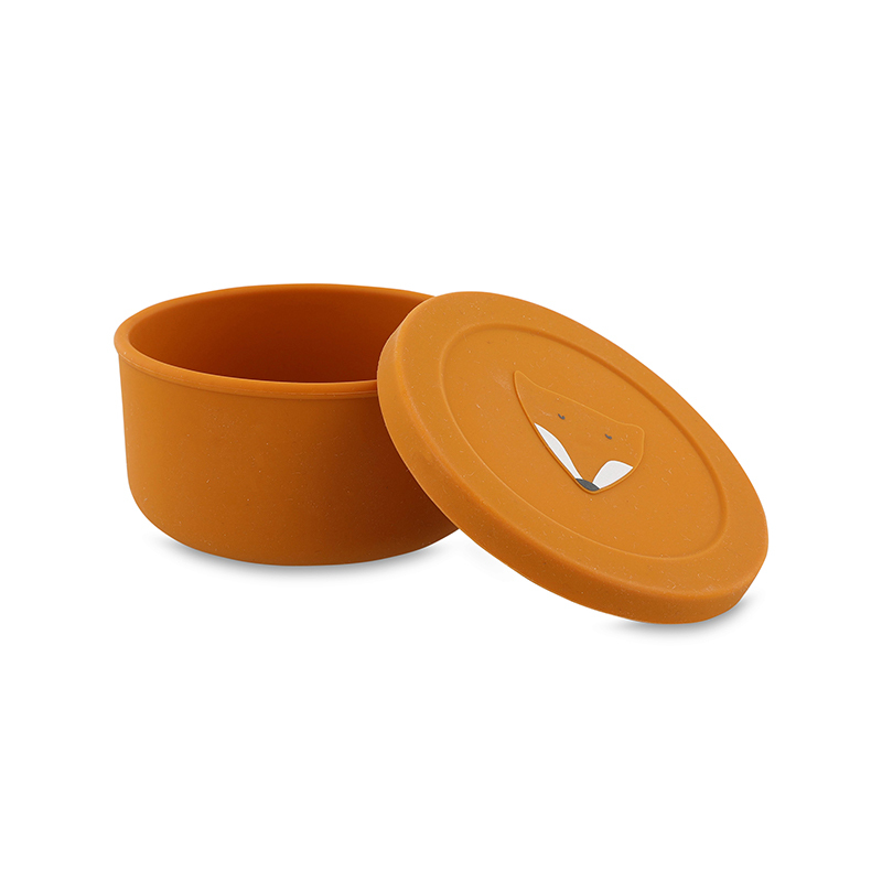 trixie 動物造型矽膠附蓋餐碗-聰明狐狸