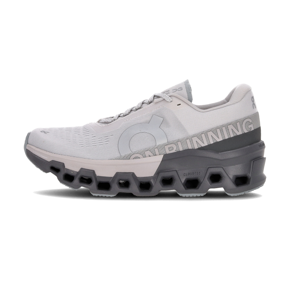 On Cloudmonster 2 昂跑 女鞋 冰霜灰岩石灰色 穩定 支撐 健身 休閒鞋 ON3WE10112564