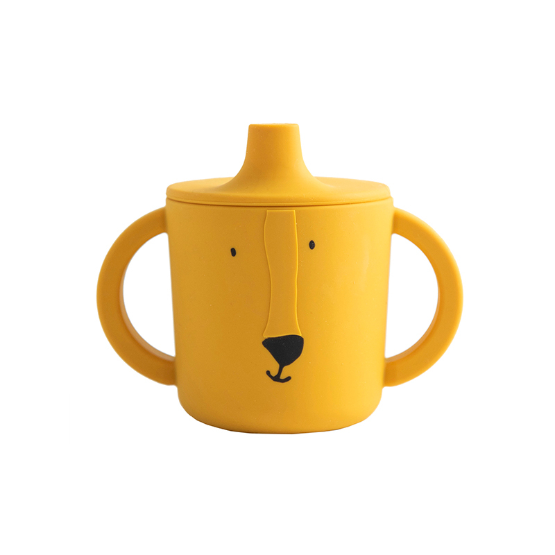 trixie 動物造型矽膠雙耳水杯-陽光獅子