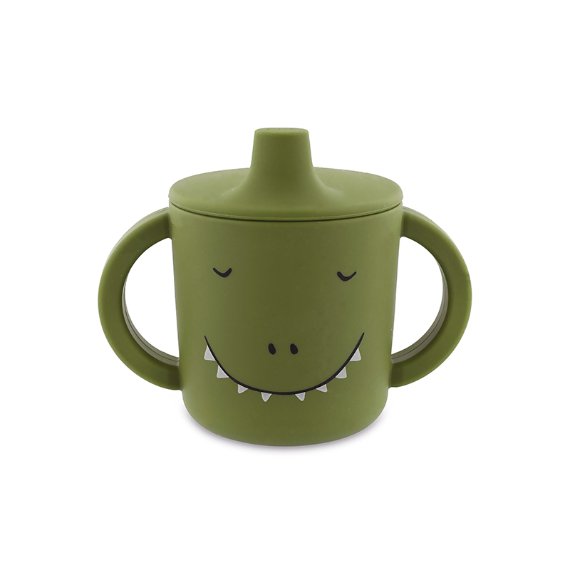 trixie 動物造型矽膠雙耳水杯-威力恐龍