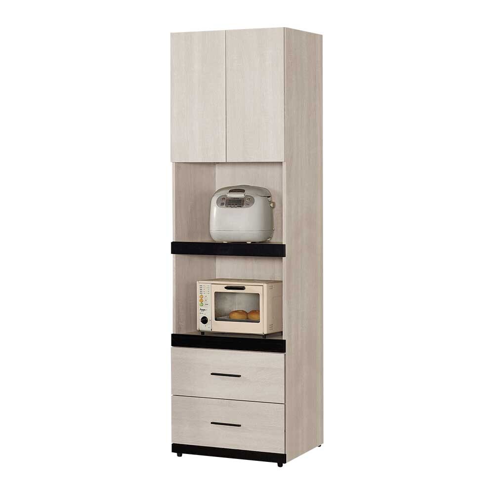 曼珊2尺二門二抽收納高餐櫃/碗盤置物櫃/拉盤電器櫃