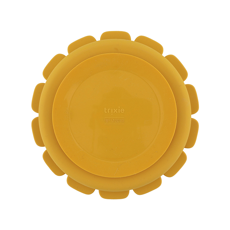 trixie 動物造型矽膠防滑餐盤-陽光獅子