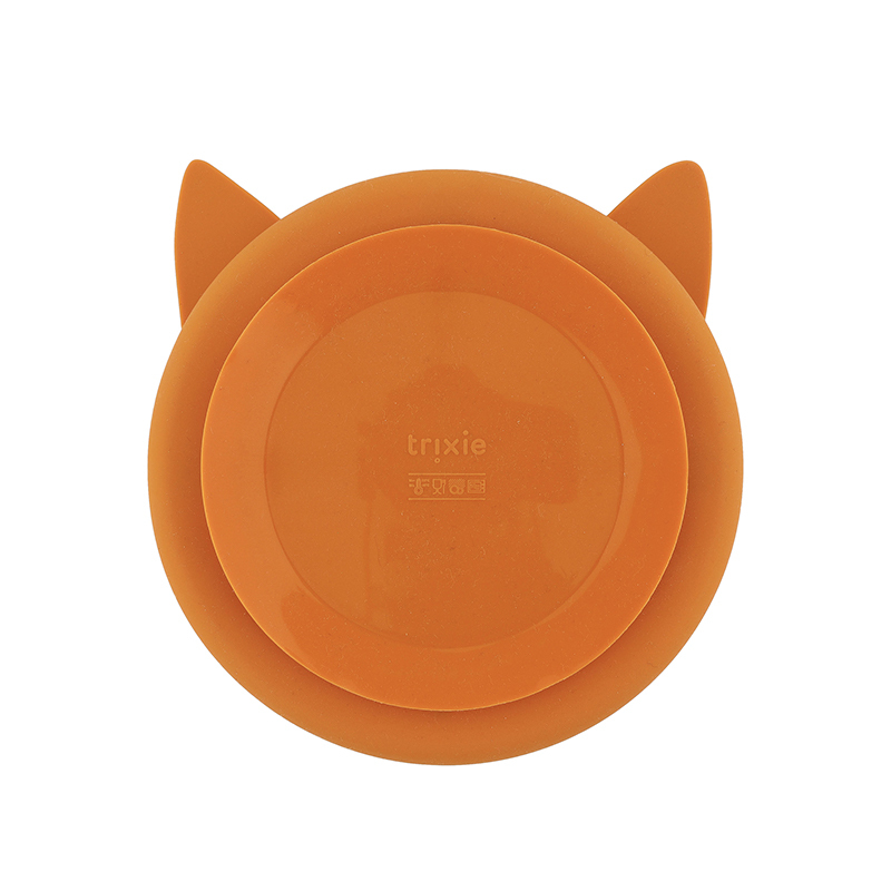trixie 動物造型矽膠防滑餐盤-聰明狐狸