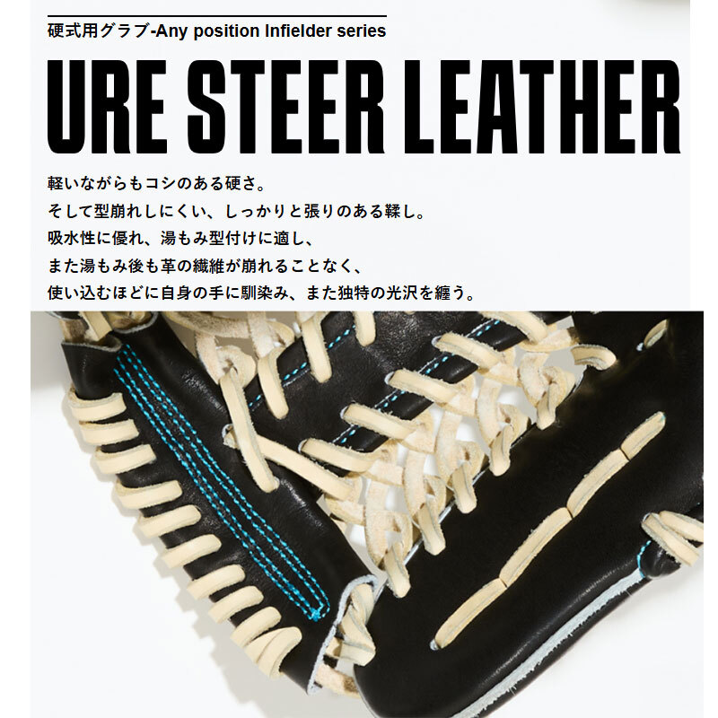 SURE PLAY URE STEER LEATHER 硬式 内野手用 TYPE-SM SBG-ES556T