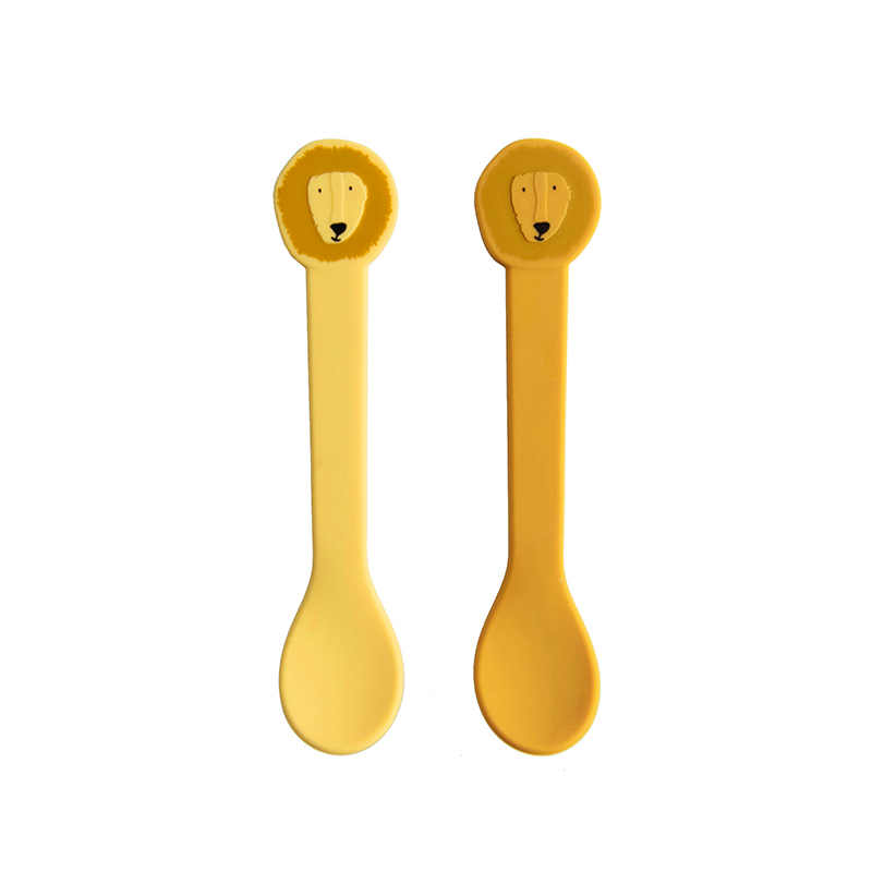trixie 動物造型矽膠湯匙2入組-陽光獅子