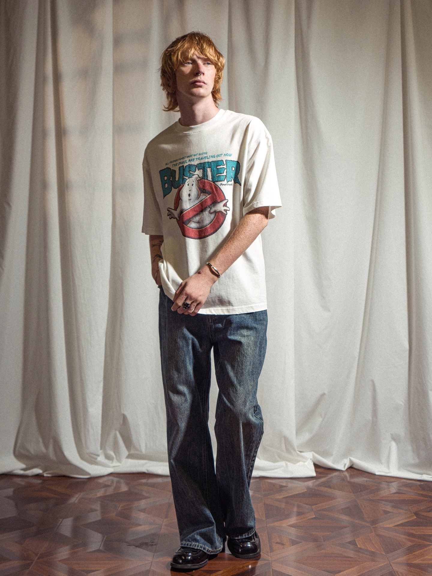 PUPIL TRAVEAL 惡搞印花重磅純棉T卹