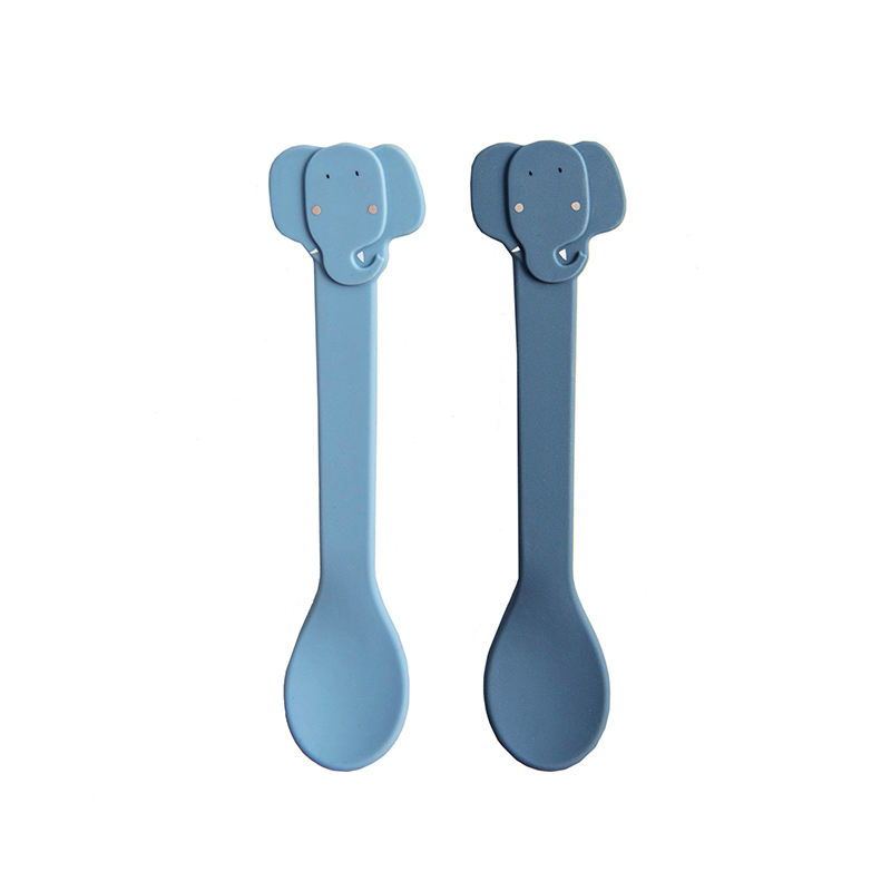 trixie 動物造型矽膠湯匙2入組-逗趣小象