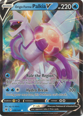 Origin Forme Palkia V - 039/189 - Ultra Rare